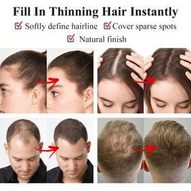 Application de la poudre de retouche racines VOLLUCK sur des cheveux