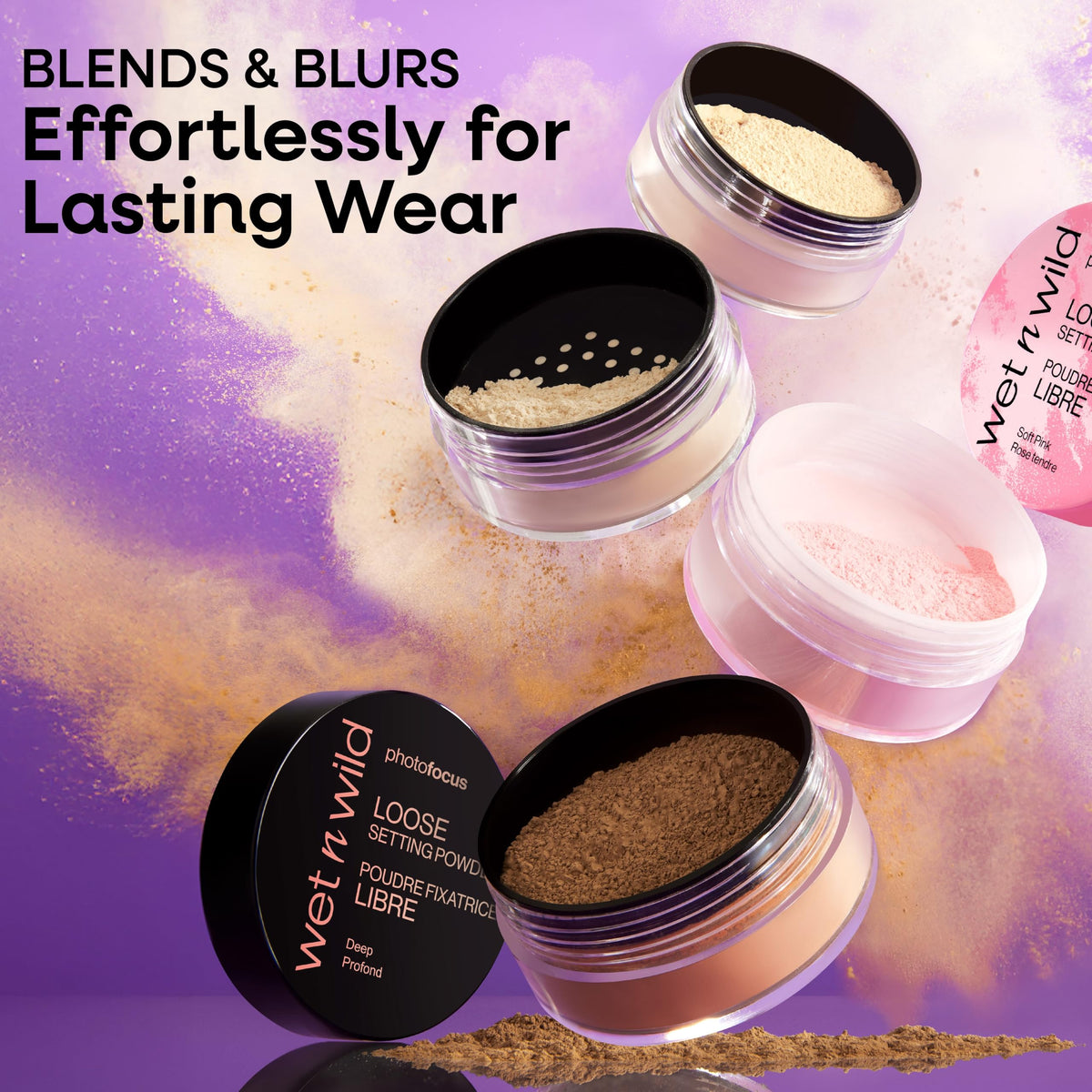 Application de la Poudre Fixante Banana wet n wild sur la peau