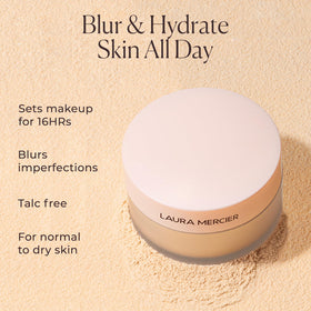 Application de la Poudre Fixatrice sur le visage