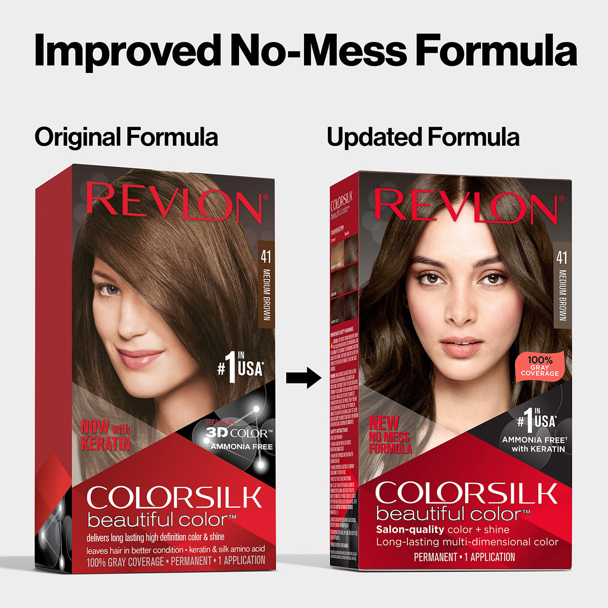 Application de la teinture cheveux REVLON ColorSilk sur cheveux