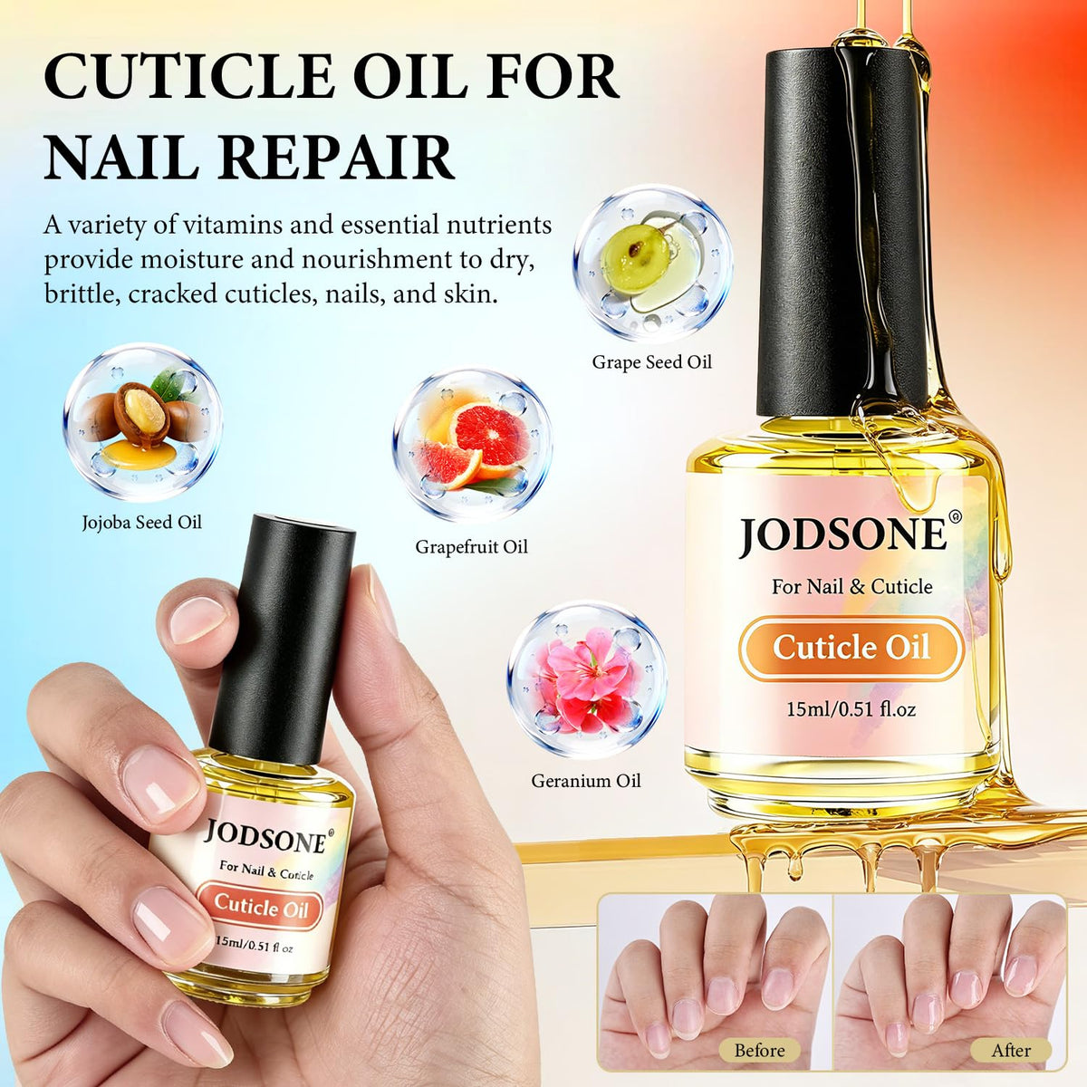 Application de latex sur les ongles avec kit JODSONE