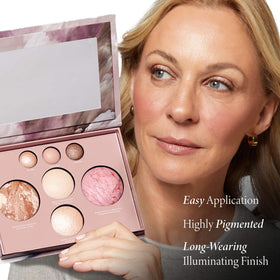 Application de LAURA GELLER Palette Visage sur modèle