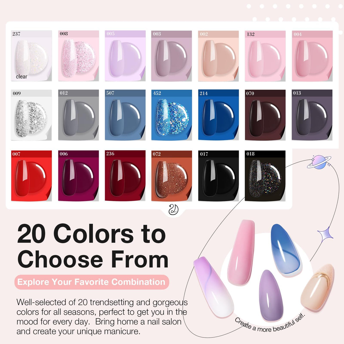 Application de manucure dip avec le kit AZUREBEAUTY