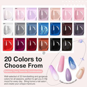 Application de manucure dip avec le kit AZUREBEAUTY