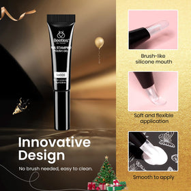 Application de nail art avec le kit de tampons beetles