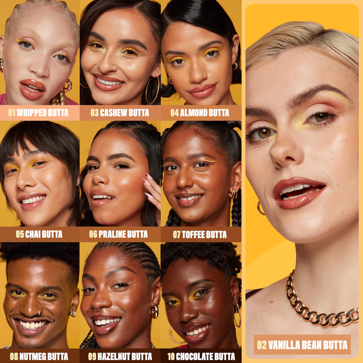 Application de NYX Buttermelt Glaze sur le visage