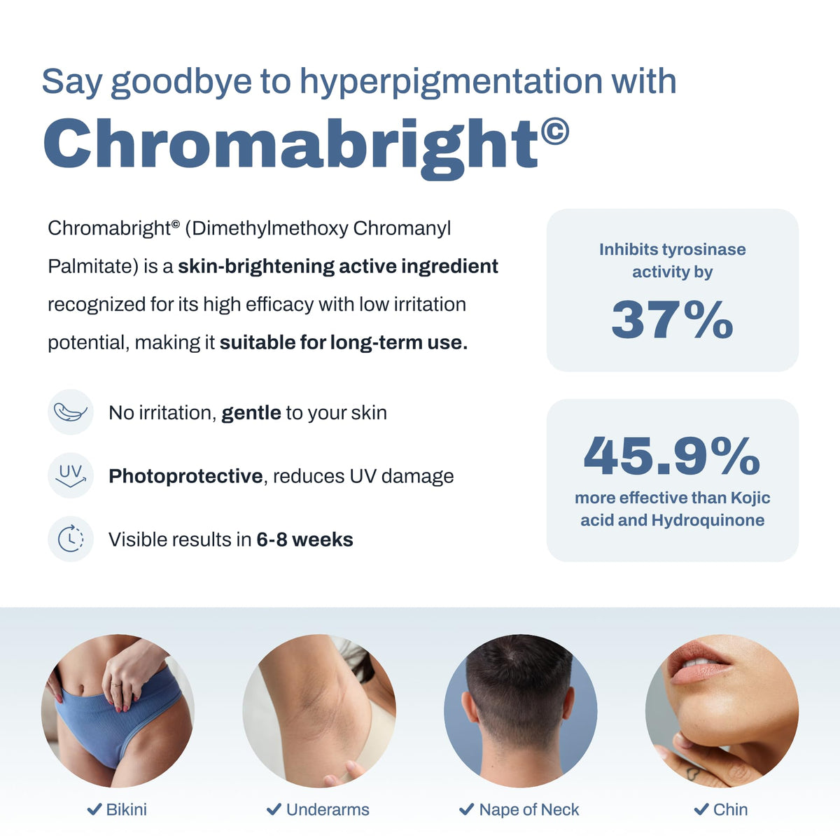 Application de PFB Vanish Chromabright sur peau