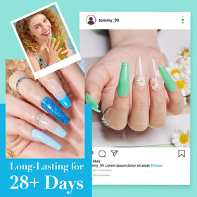 Application de poudre à ongles avec kit AZUREBEAUTY