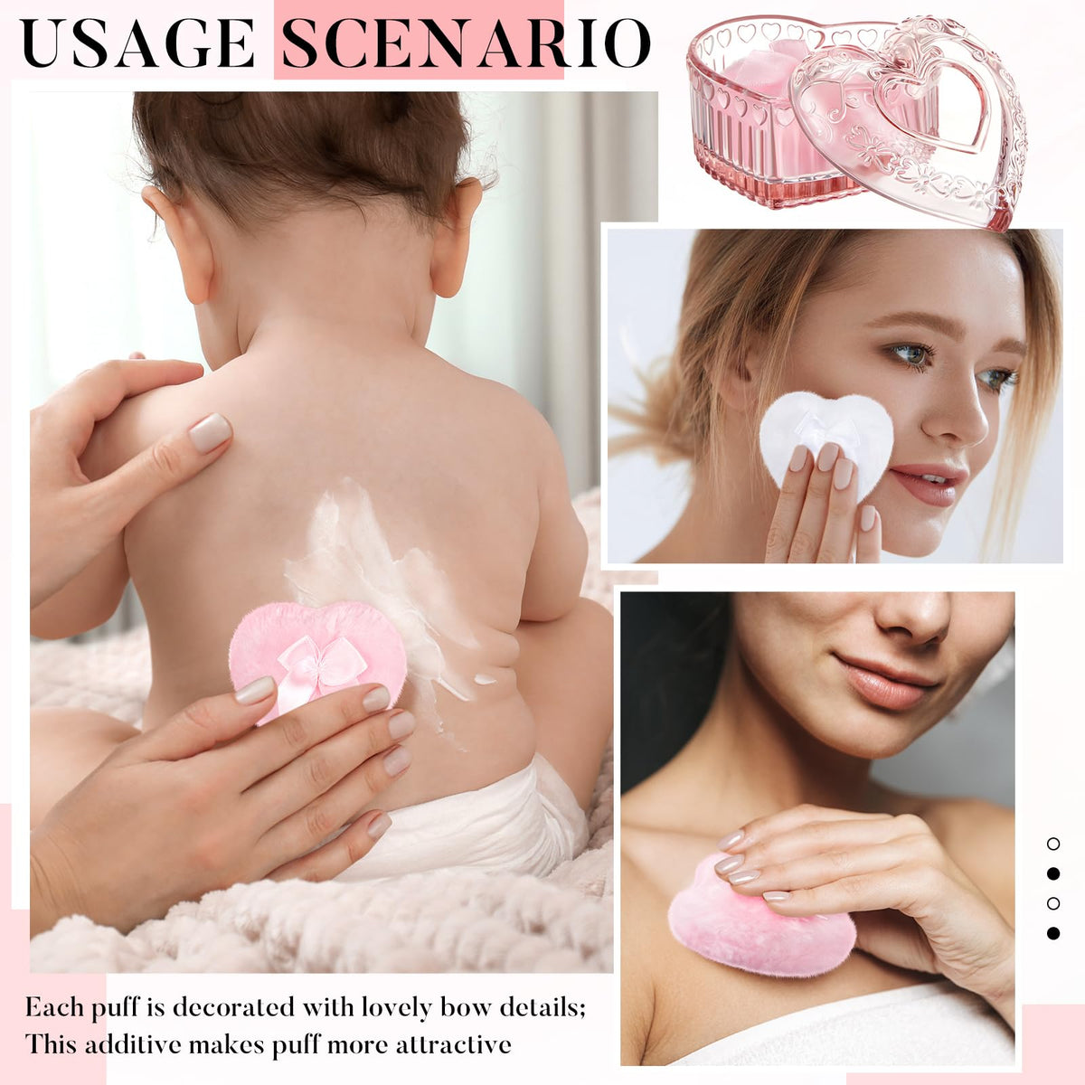 Application de poudre Tioncy sur le visage
