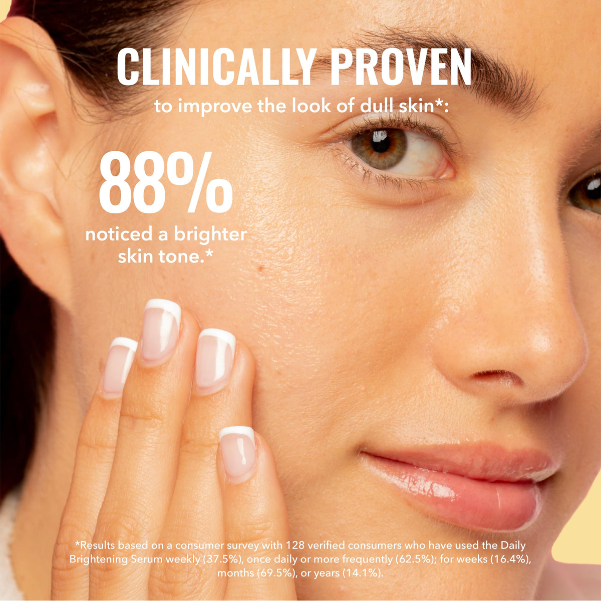Application de sérum Good Molecules sur le visage