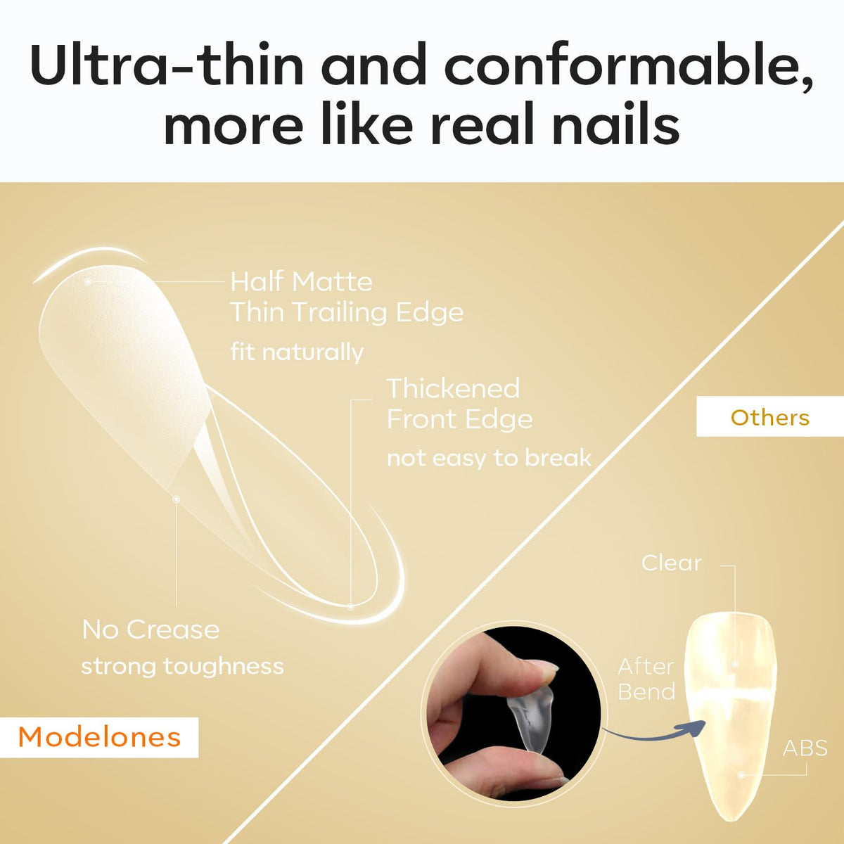 Application de tips ongles stiletto medium avec vernis gel