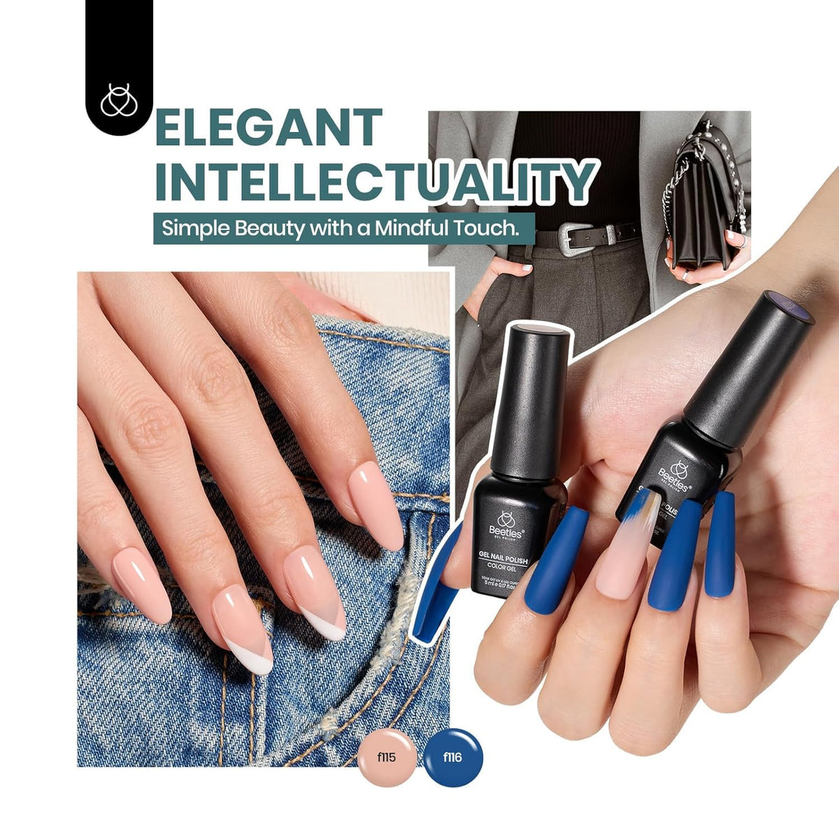 Application de vernis à ongles beetles sous lampe UV