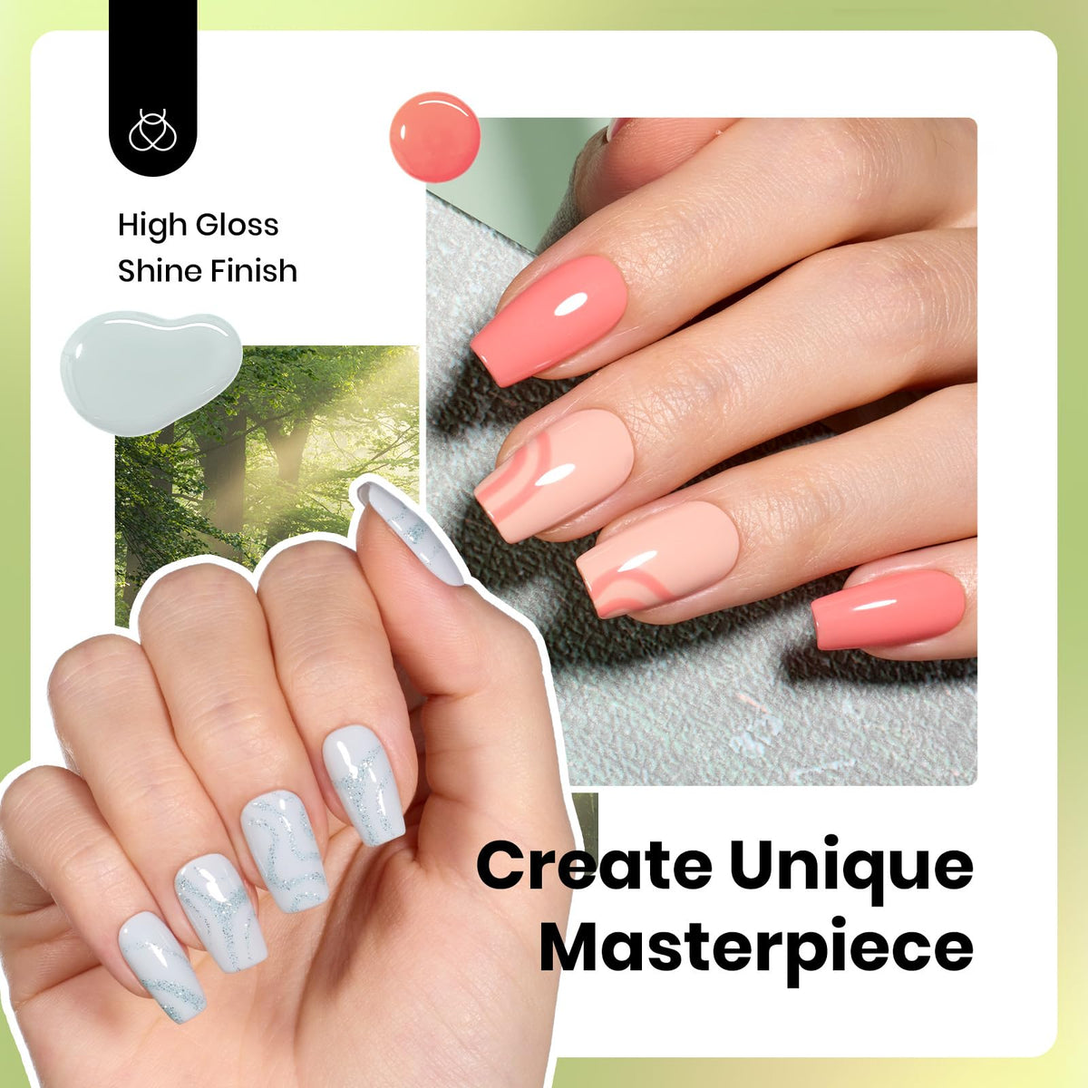 Application de vernis à ongles beetles sous lampe UV/LED