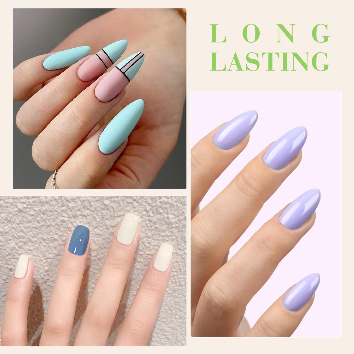 Application de vernis à ongles gel CANNI sous lampe UV