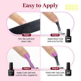 Application de vernis à ongles JODSONE sur des ongles