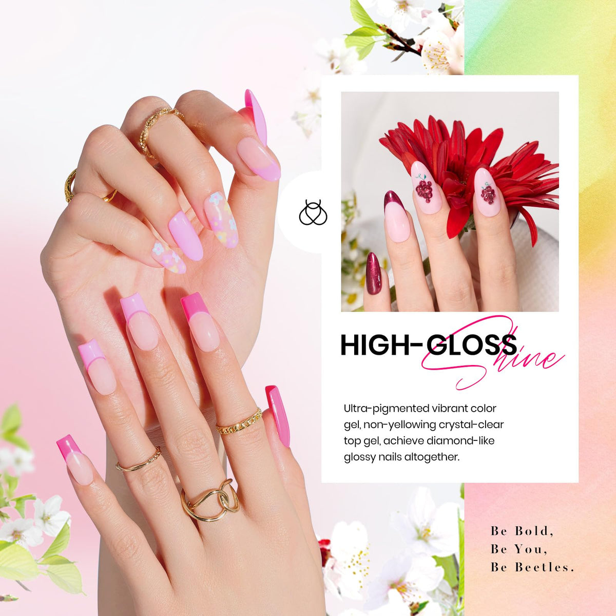 application de vernis gel beetles sur les ongles