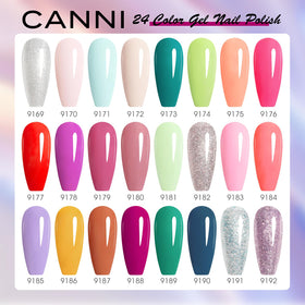 Application de vernis gel CANNI sur des ongles