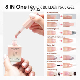 Application de Vernis Gel CANNI sur ongles naturels
