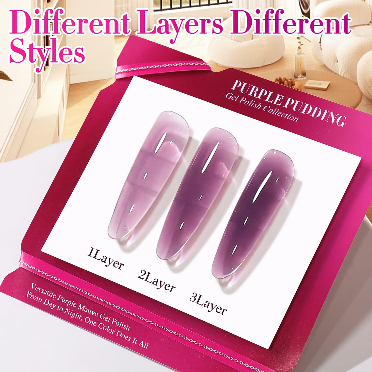 Application de vernis gel Double Rhythm sur des ongles