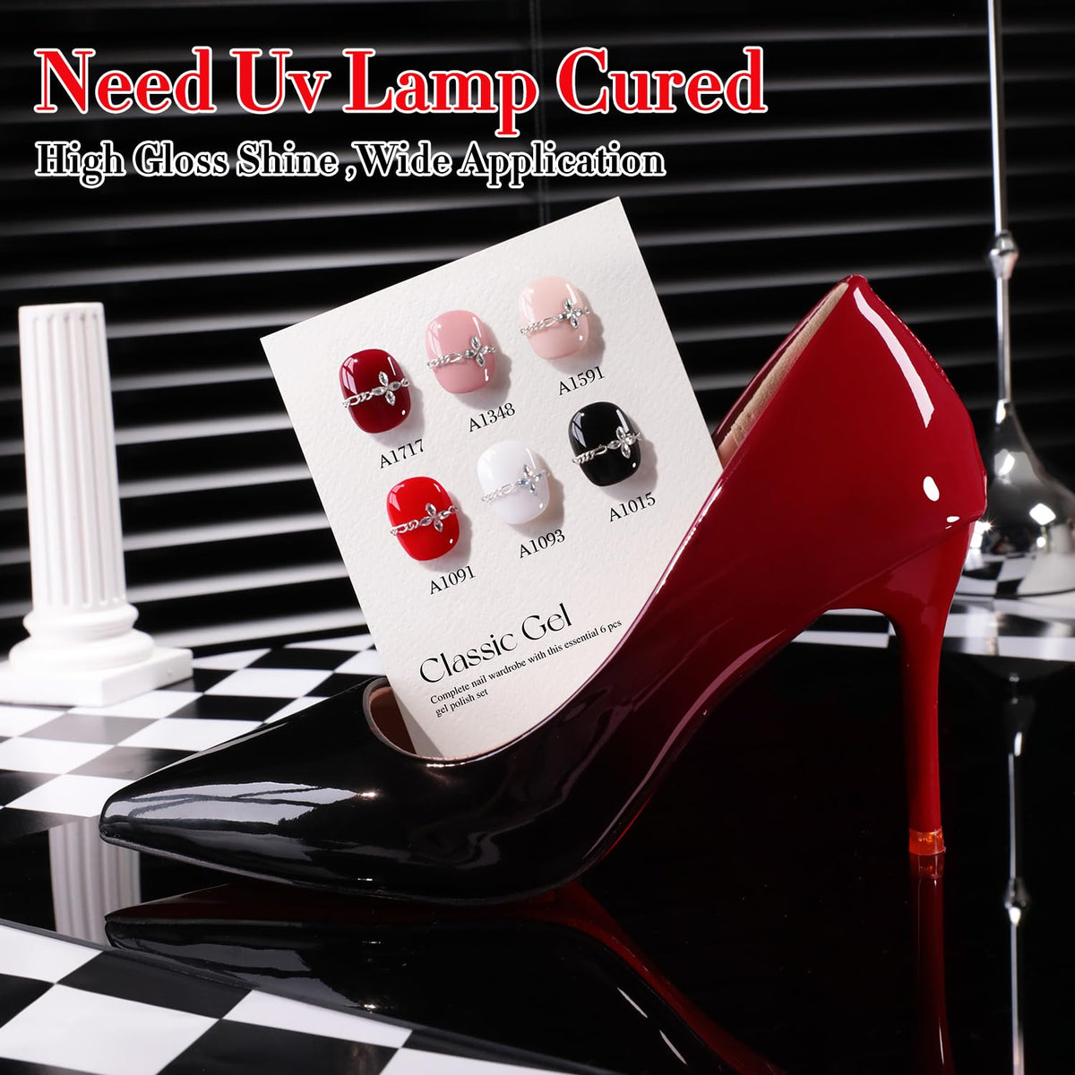 Application de vernis gel Double Rhythm sur des ongles