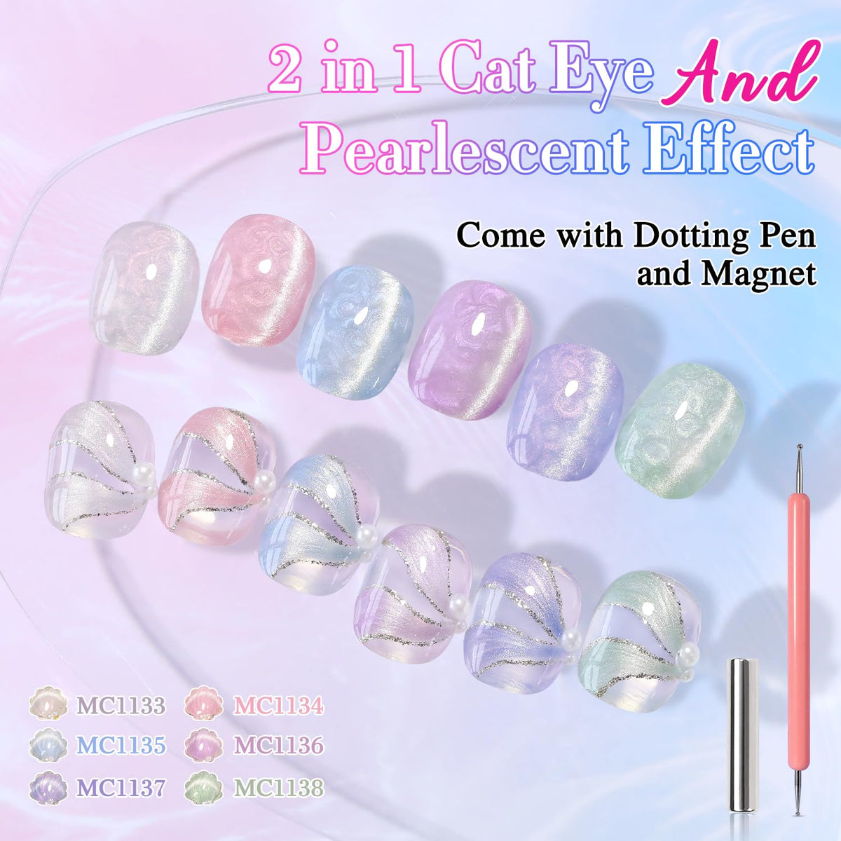 Application de vernis gel Double Rhythm sur les ongles