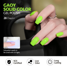 Application de vernis gel GAOY sous lampe UV