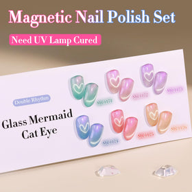 Application de vernis gel sous lampe UV