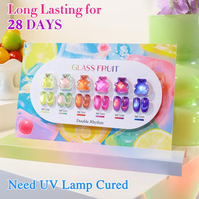Application de vernis gel sous lampe UV