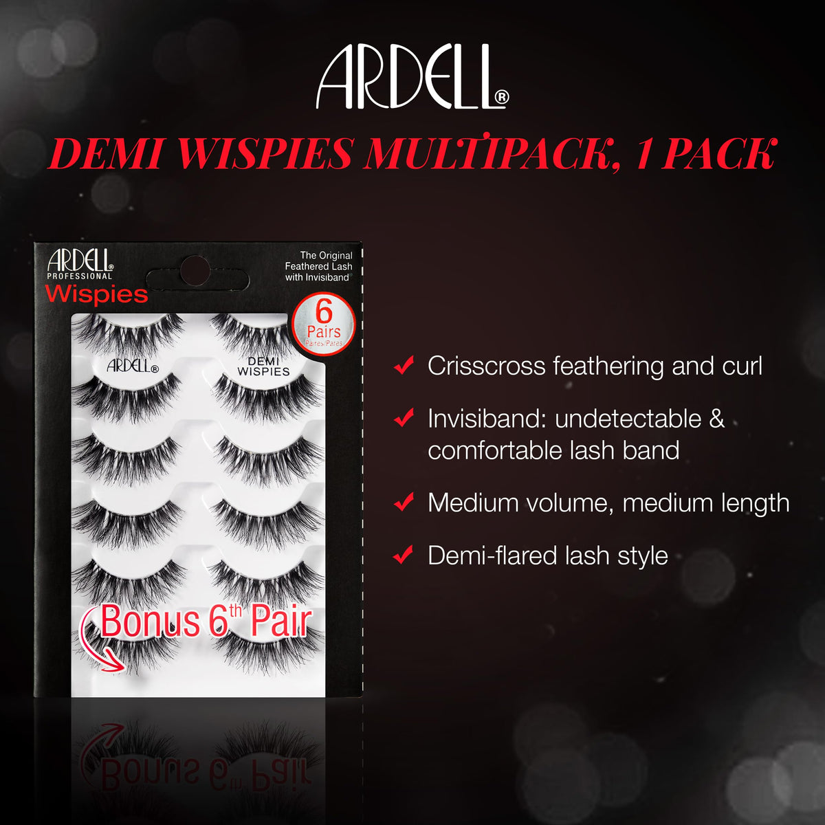 Application des cils Ardell Demi Wispies avec l'applicateur fourni