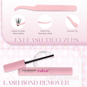 Application des cils avec pince FADLASH
