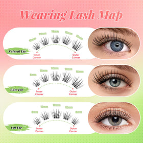 Application des cils clusters KEYYOU sur un modèle
