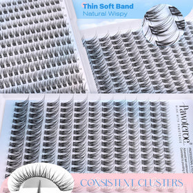 Application des cils en clusters avec des pinces