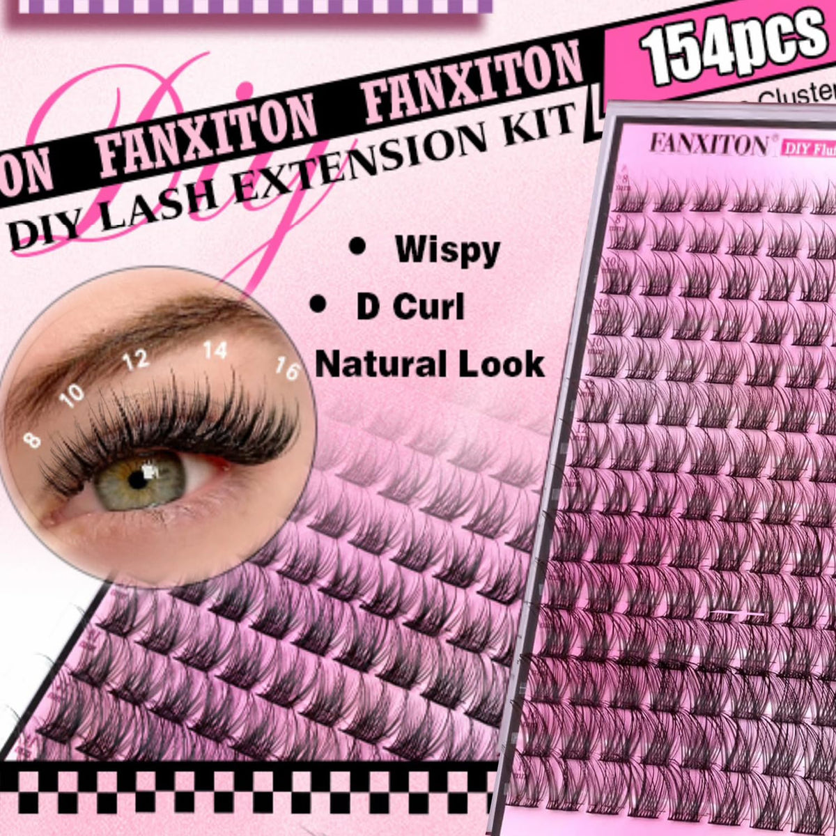 Application des cils FANXITON sur un modèle