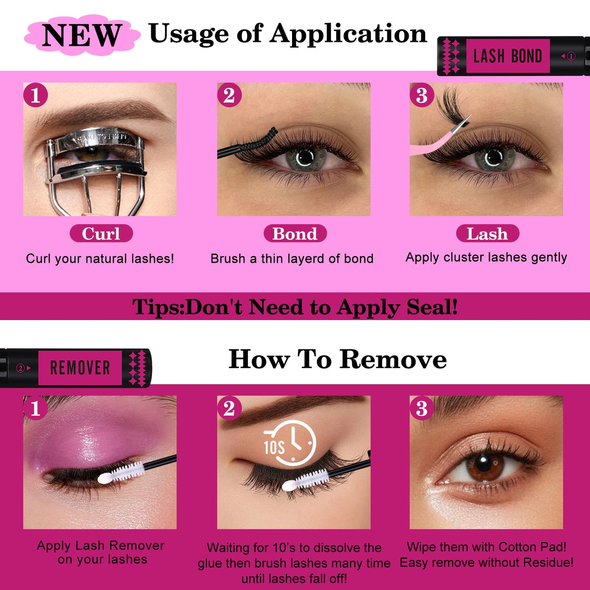 Application des cils fluffy Yawamica