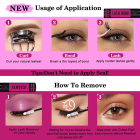 Application des cils fluffy Yawamica