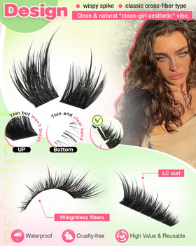 Application des cils Focipeysa sur un modèle