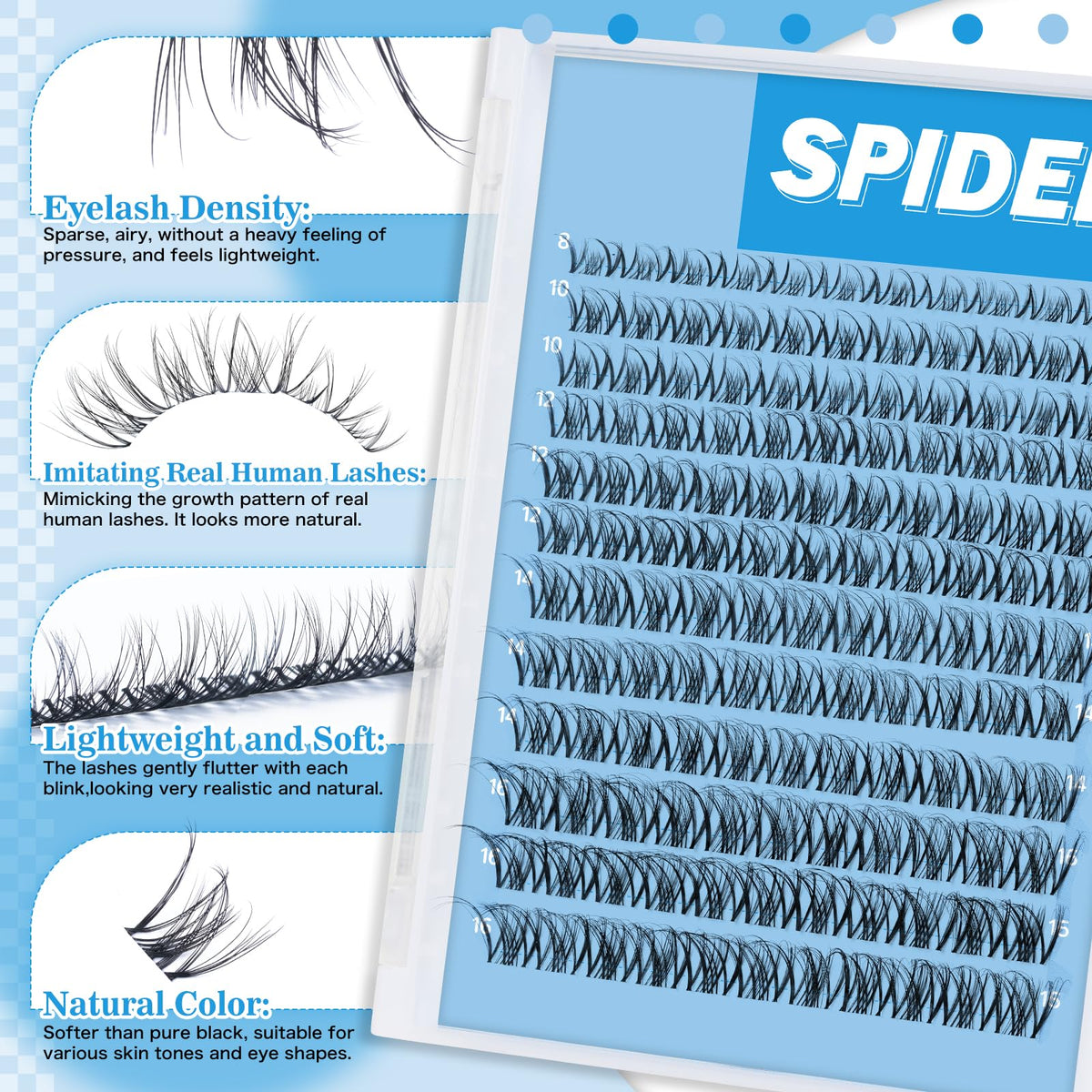 Application des cils KevKev sur un modèle