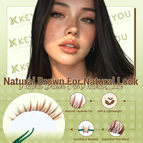 Application des cils Manga marron KEYYOU
