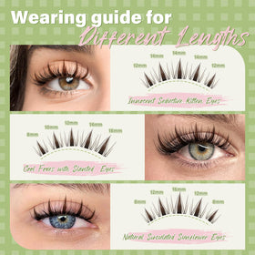 Application des cils marron KEYYOU avec pinces