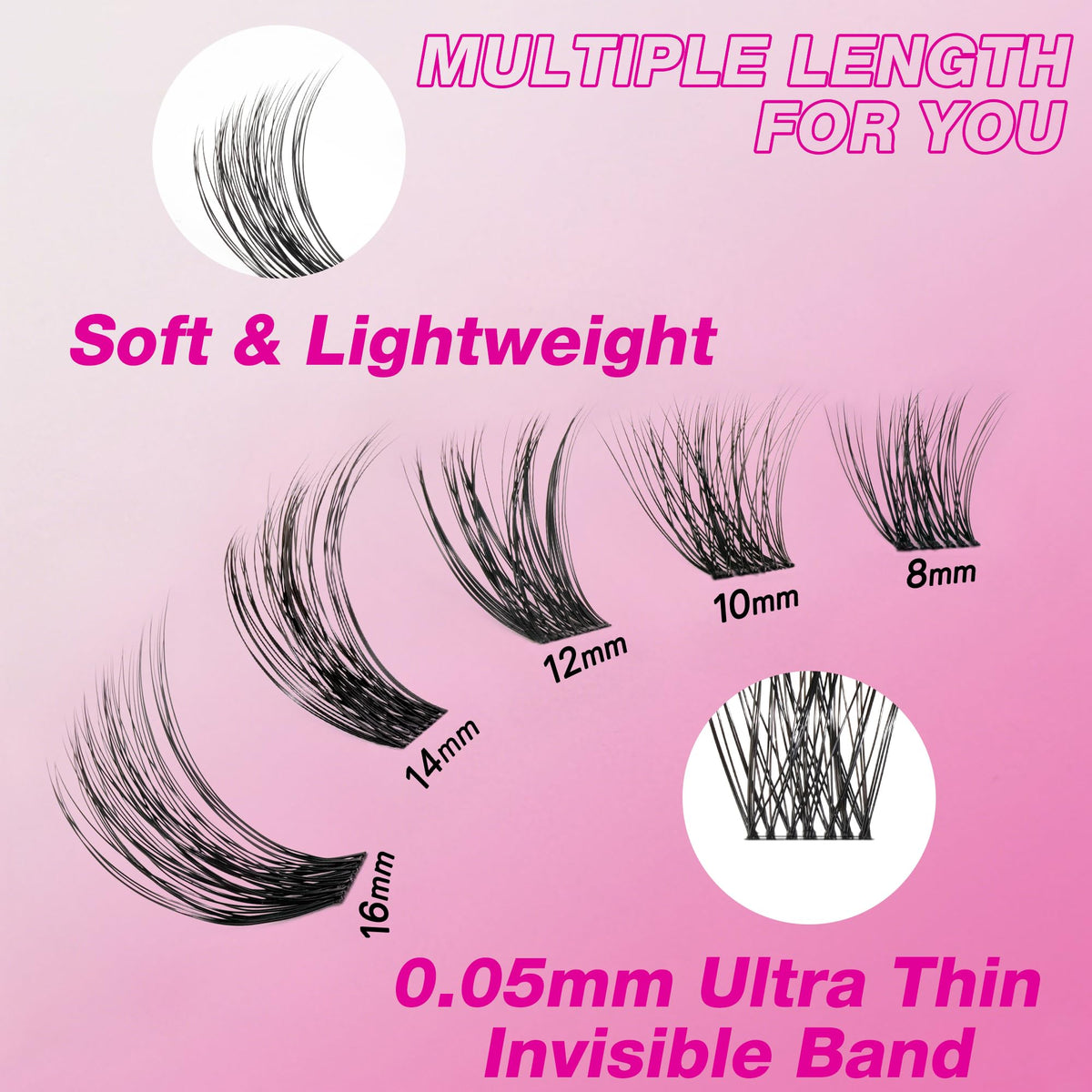 Application des cils VEYESBEAUTY avec pince à épiler