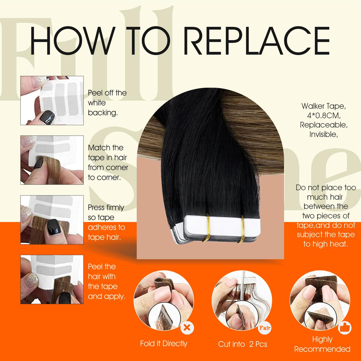 Application des extensions capillaires Full Shine dans un salon