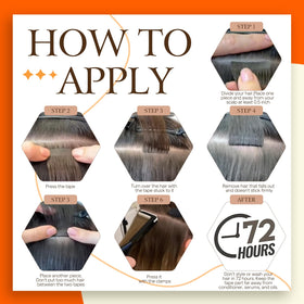 Application des extensions cheveux Tape In avec la méthode sandwich