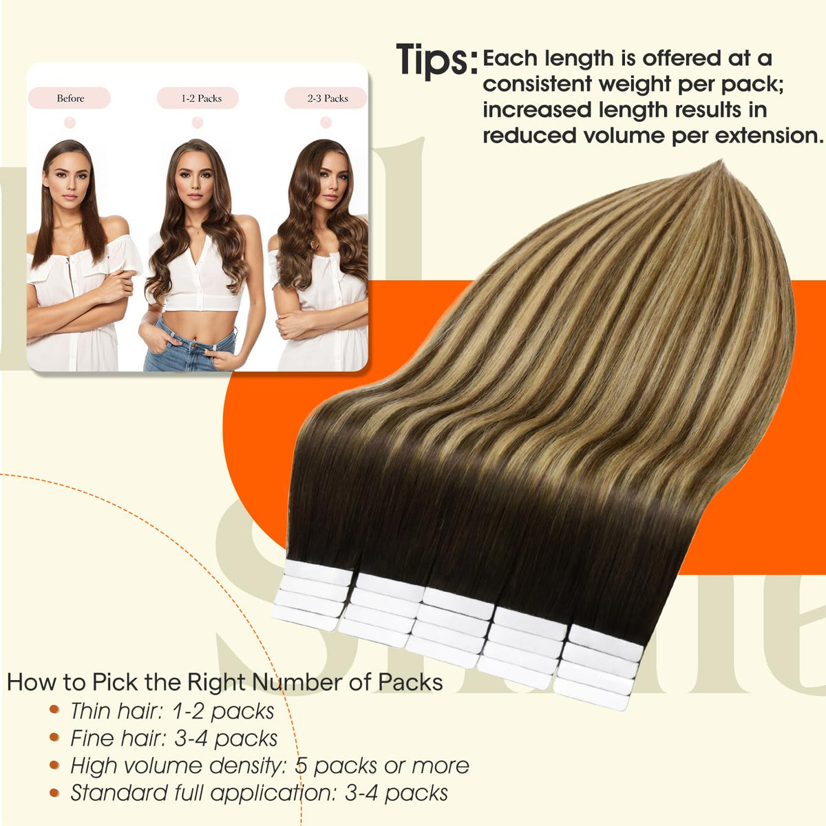 Application des extensions de cheveux à ruban Full Shine sur des cheveux naturels
