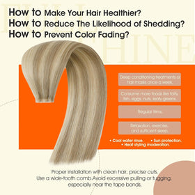 Application des extensions de cheveux adhésives Full Shine