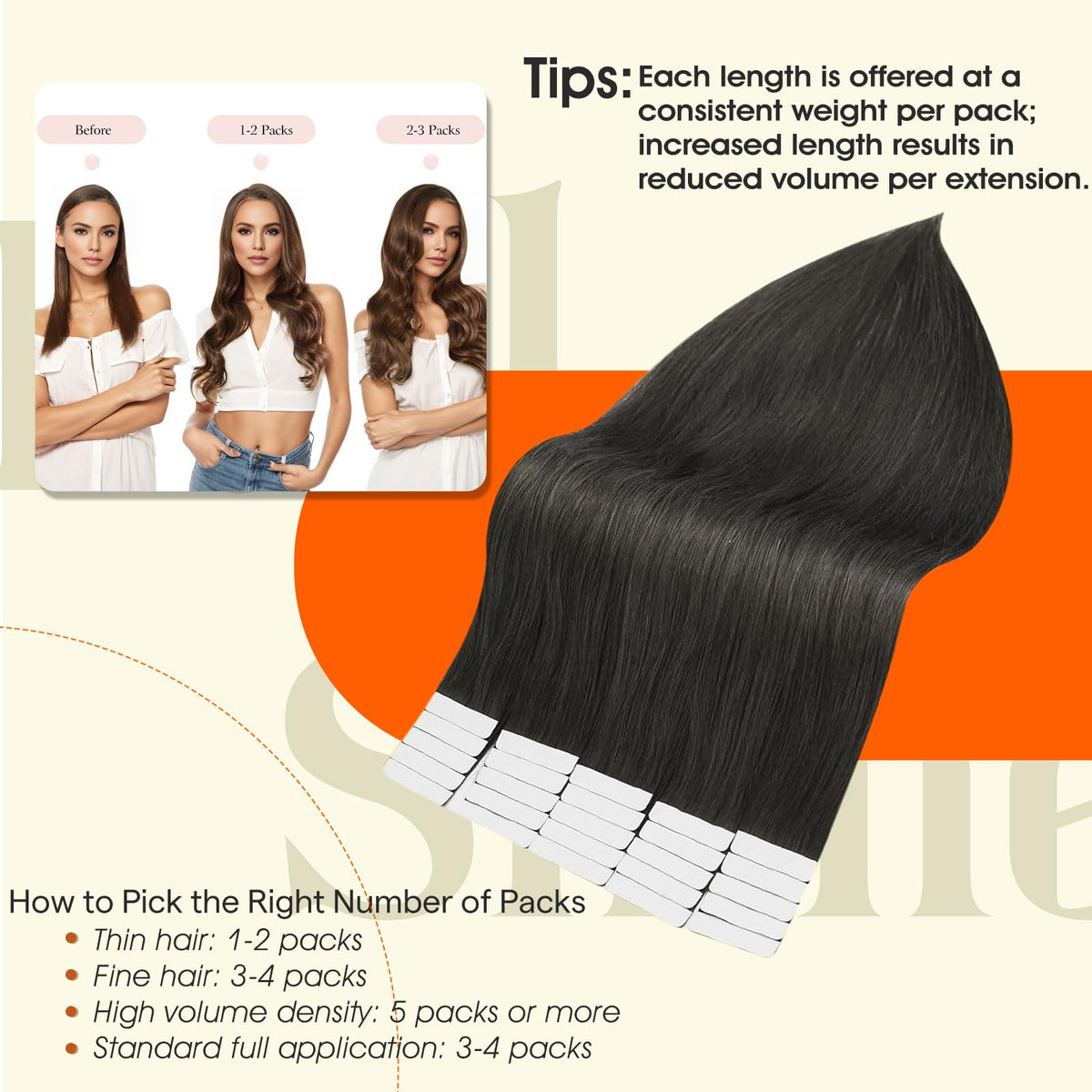 Application des extensions de cheveux adhésives Full Shine