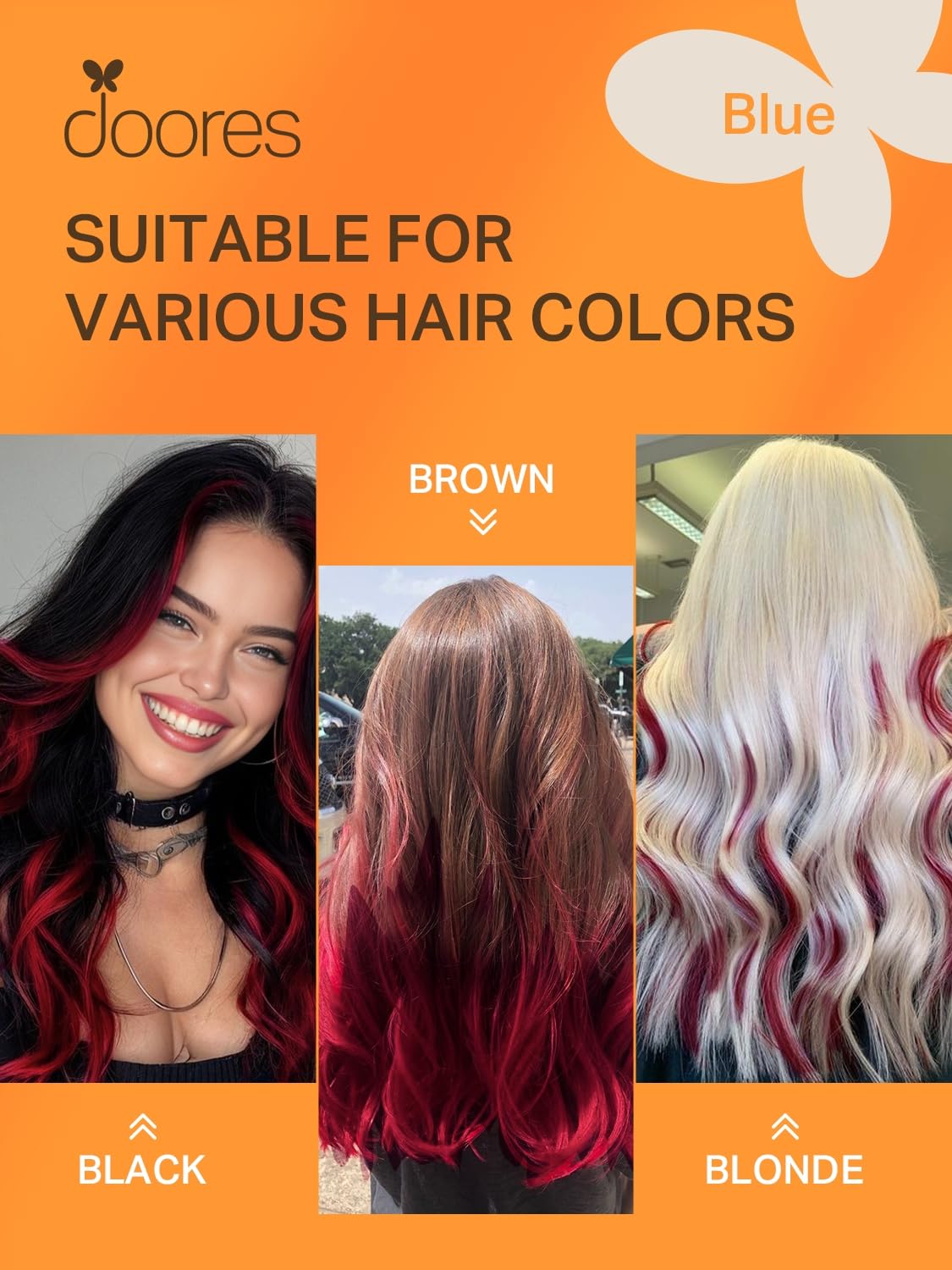 Application des extensions de cheveux DOORES tape in