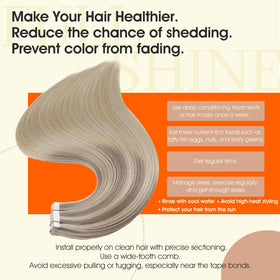 Application des extensions de cheveux Full Shine dans un salon