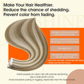 Application des extensions de cheveux Full Shine dans un salon de coiffure