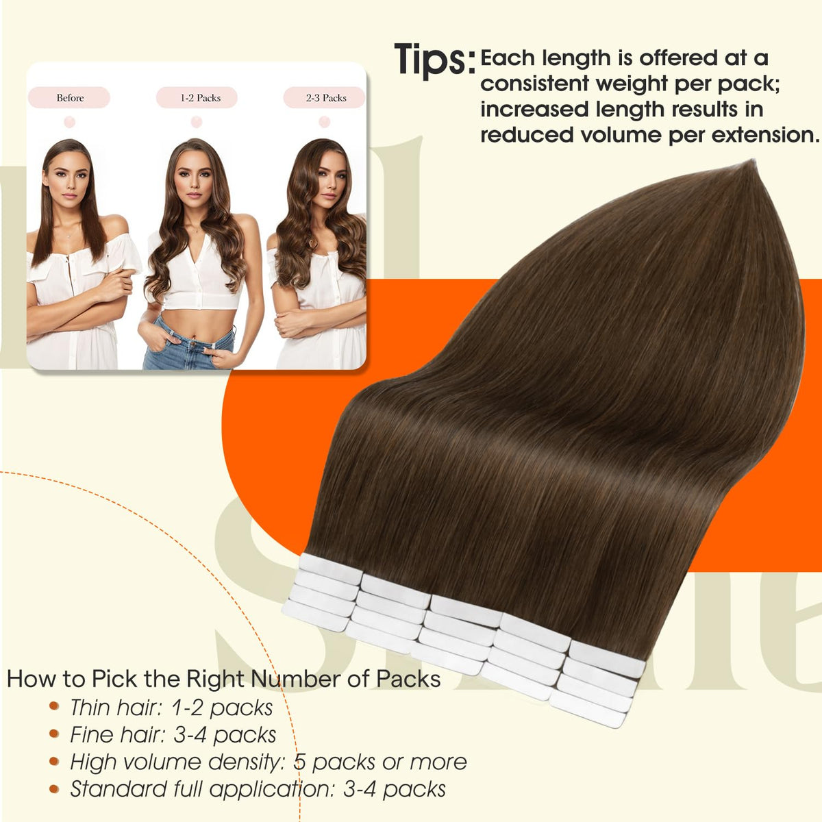 Application des extensions de cheveux humains Full Shine sur cheveux naturels