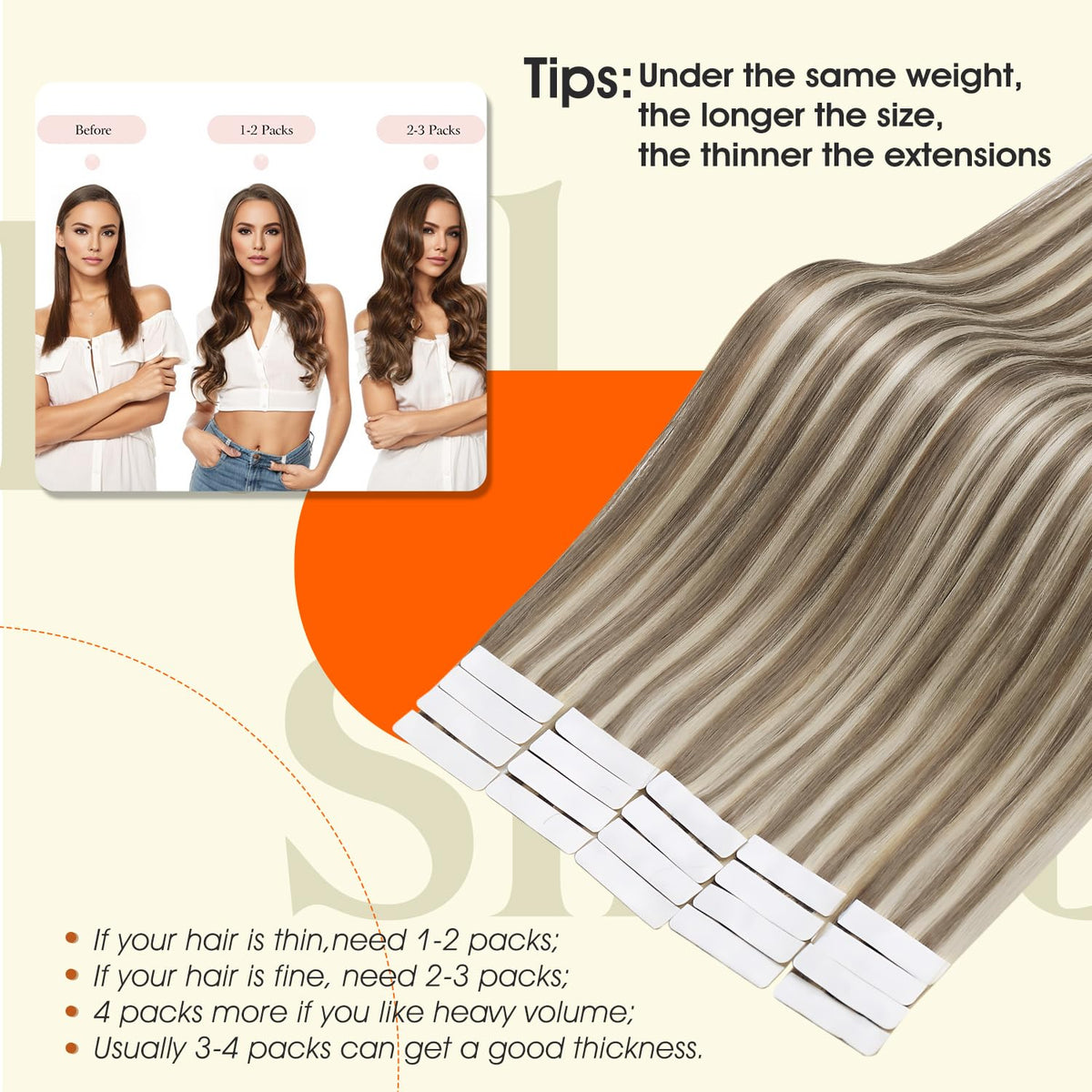 Application des extensions de cheveux tape in Full Shine